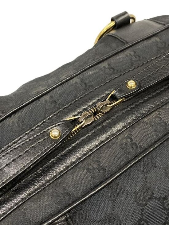 Gucci Handbag GG Pattern Black Leather - Picture 11 of 15